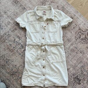 Levi's Kids Beige Short-Sleeve Dress